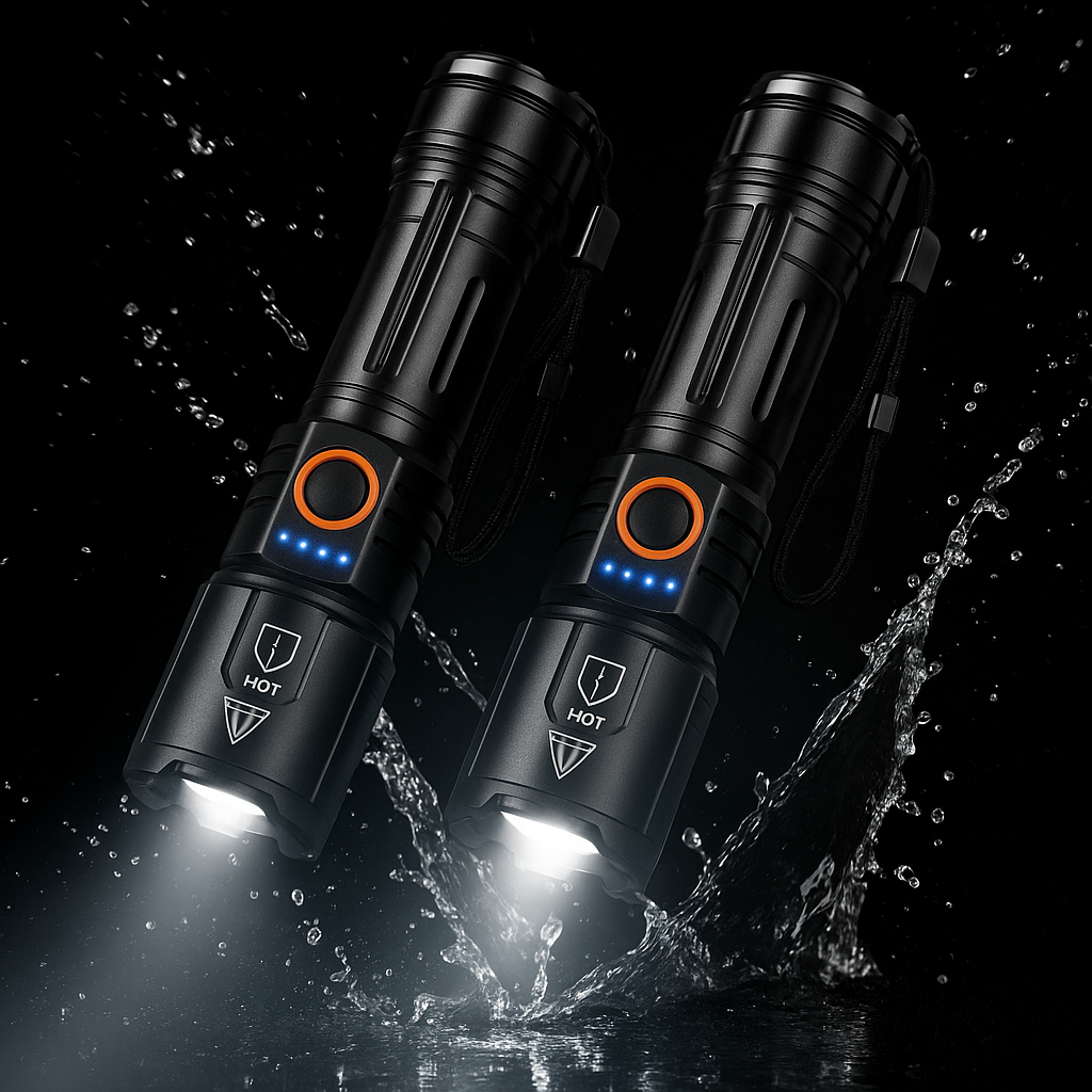 Linterna Alta Potencia Impermeable con Zoom - Lleva 2 y paga menos