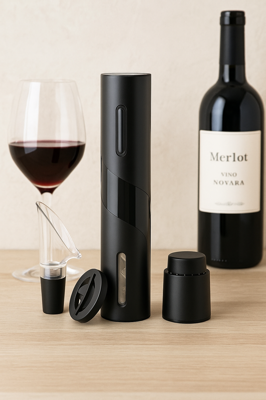 Sacacorchos eléctrico + abridor de vino