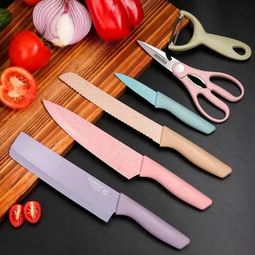 Juego de 6 cuchillos de cocina profesionales